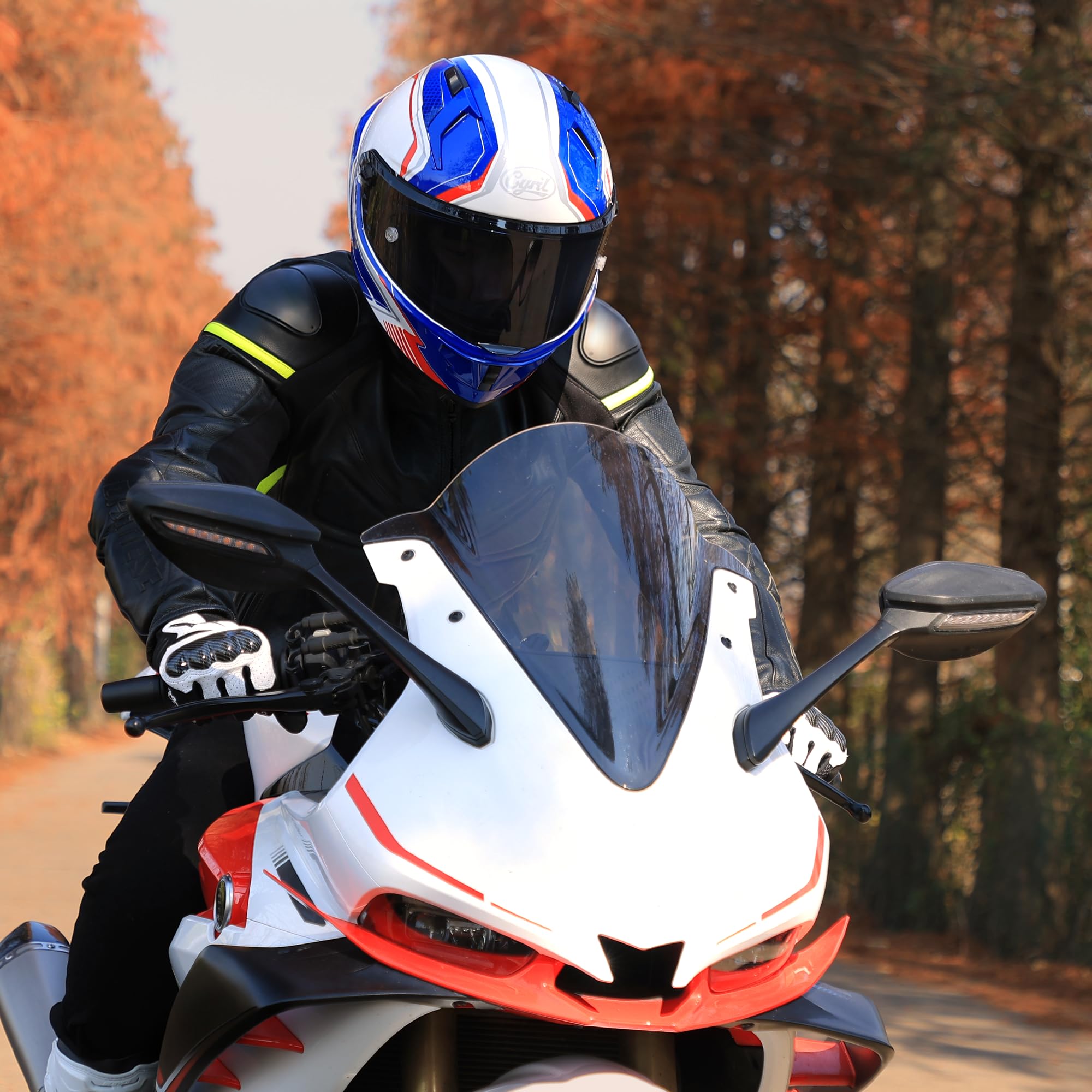 Motorradhelm Integralhelme für Erwachsene, Vollvisierhelm für Erwachsene mit getöntem und klarem Visier, ECE-zertifizierter Motorradhelm für Männer und Frauen