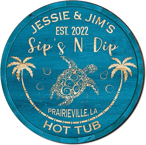 V VIBEPY - Letrero de inmersión personalizado con diseño de tortuga, 8, 12 pulgadas, 18 pulgadas, ideas de letrero de madera para amigos, familia, V VIBEPY - Letrero de inmersión personalizado con diseño de tortuga, 8, 12 pulgadas, 18 pulgadas, ideas de letrero de madera para amigos, familia,