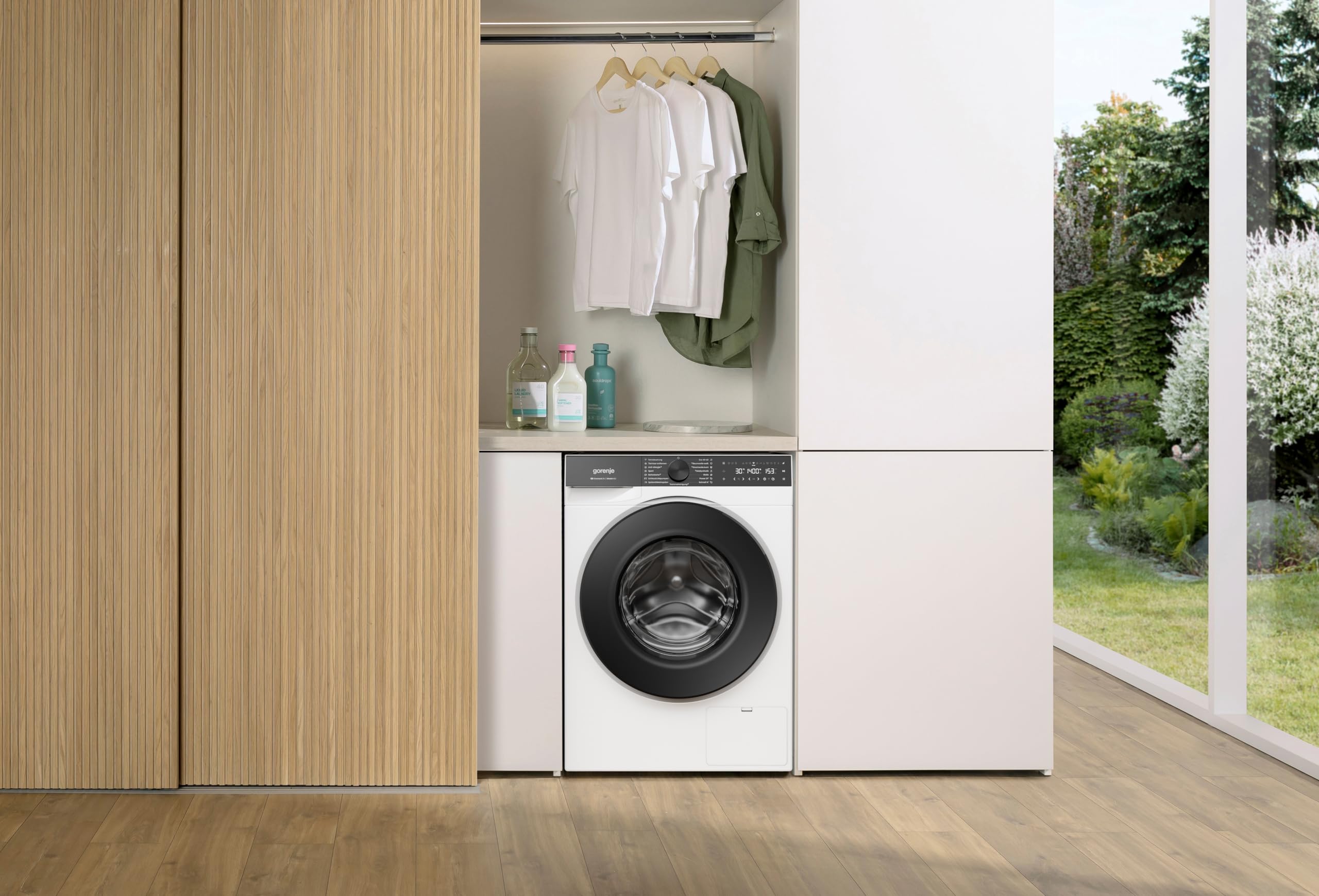 Gorenje W5G694A1T1 Waschmaschine mit Dampffunktion/9 KG/1400 U-Min/ConnectLife/15 Programme/Totaler AquaStop/EasyDosing/SteamTech/Inverter PowerDrive/10% besser als Energieeffizienzklasse A/Weiß