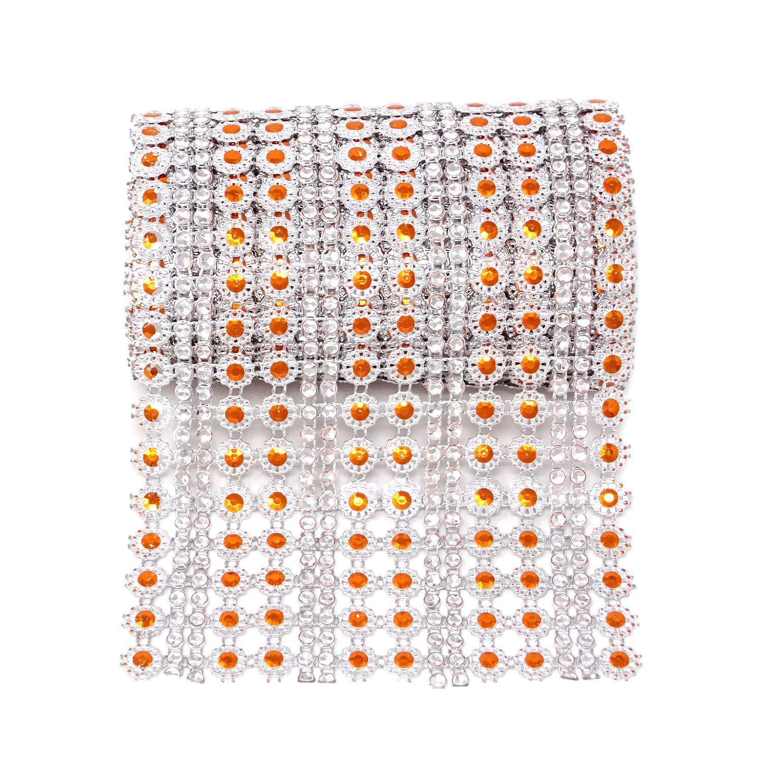 Honbay Glitzer-Band Mit Blumen-Form – Champagnerfarben, 11,5 Cm X 1,8 M, Für Dekoration