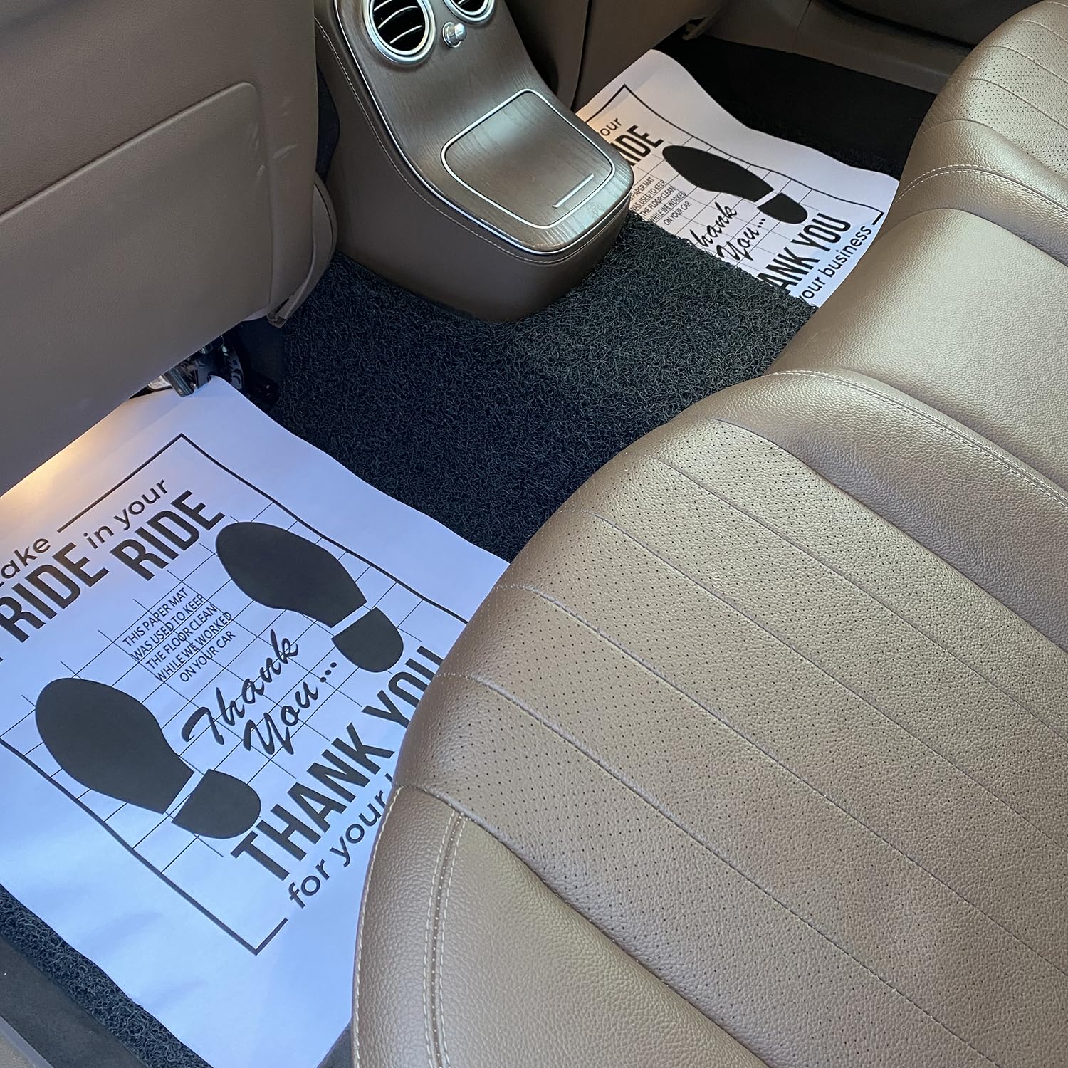 18 x 24 White Car Paper Floor Mats 50Pcs Vehicles Disposable Floor Pads Temporary Cars Floor Protector Automotive — view 5