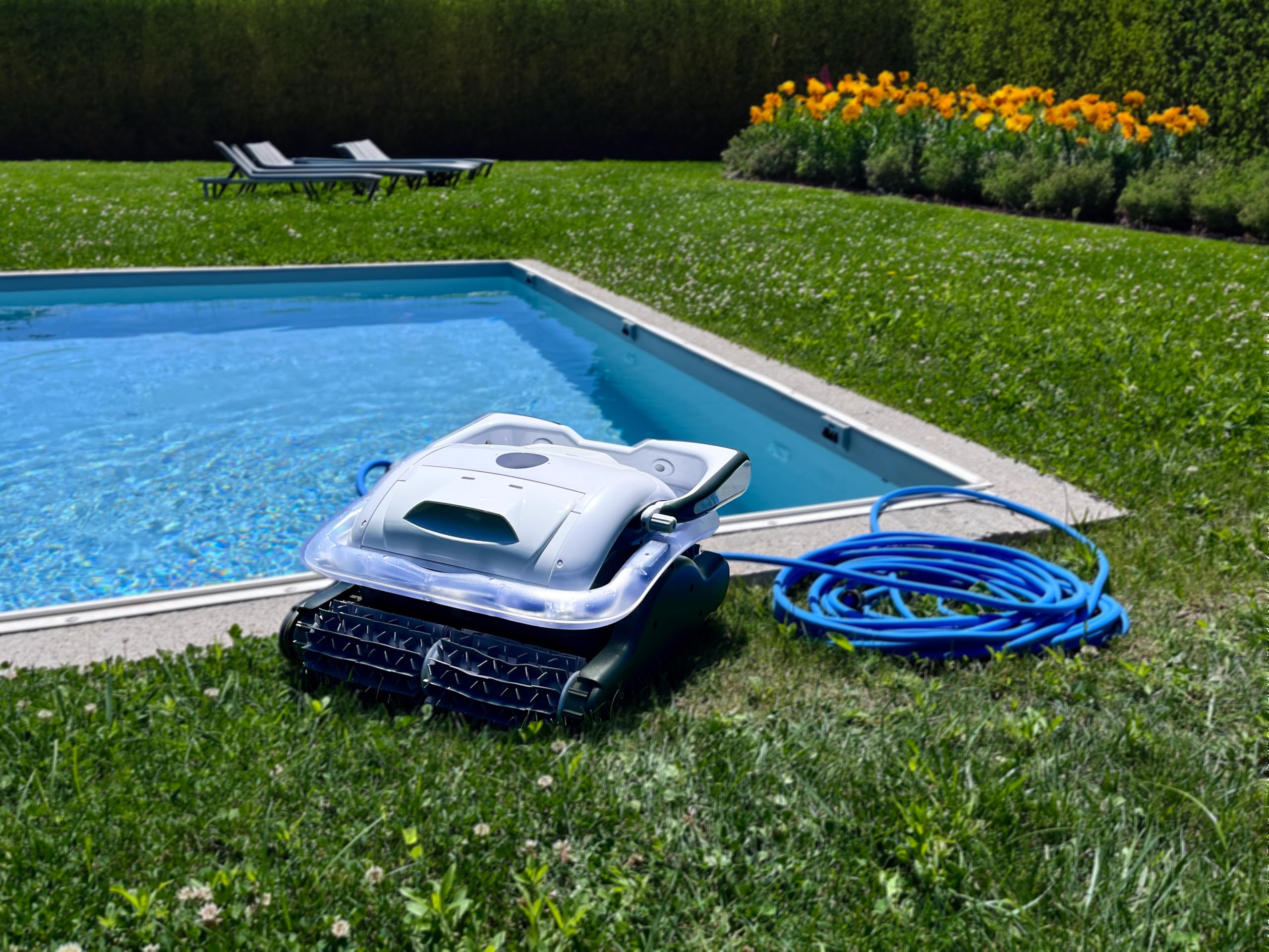 Bestway Robot Piscine électrique Raptor - Nettoyage Fond et parois - 5x9m Max