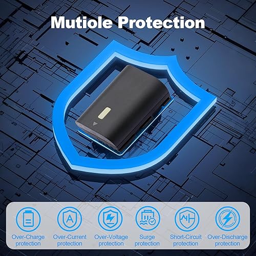 Miniatura 5 de LP-E6NH - Batería de repuesto compatible con cámaras Canon EOS R EOS R5 EOS R6 EOS R6 II EOS R7 EOS 90D EOS 60D EOS 70D EOS 80D EOS 6D II EOS 7D EOS