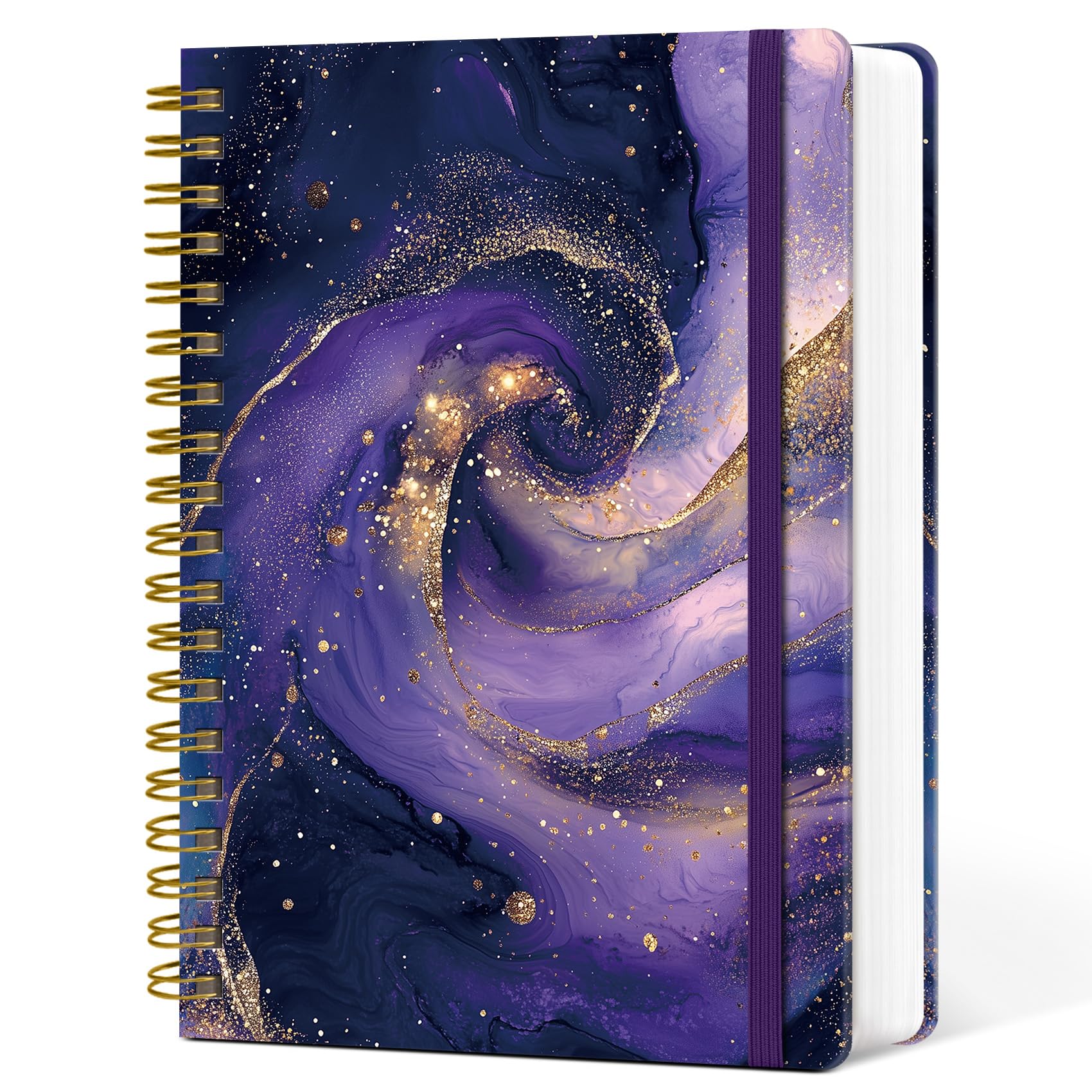 Taccuino a spirale a righe per lavoro, 300 pagine di spessore, B5 (18 x 25,4 cm), diario universitario a righe per donne e scrittura, quaderno con copertina rigida per prendere appunti, perfetto per