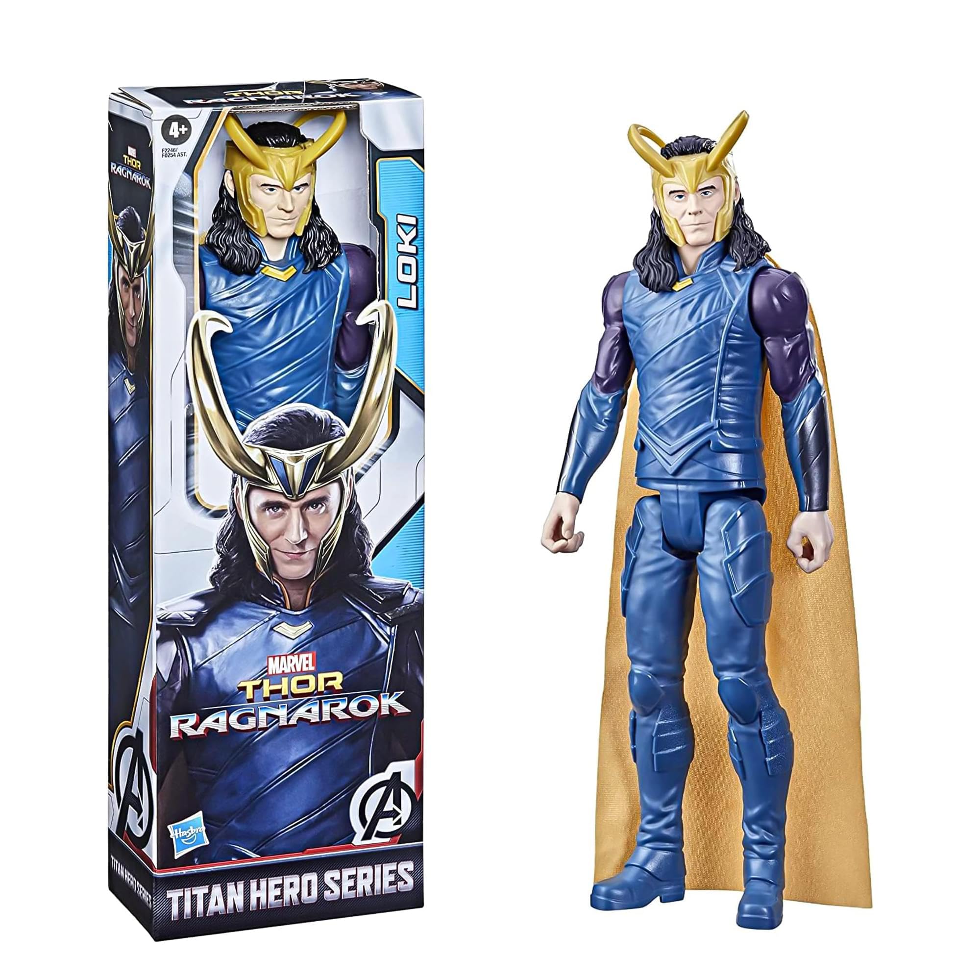 Marvel Avengers Titan Hero Series Collectible Loki Action Figure, Toy For Ages 4 and Up F2246, Black, 12-Inch