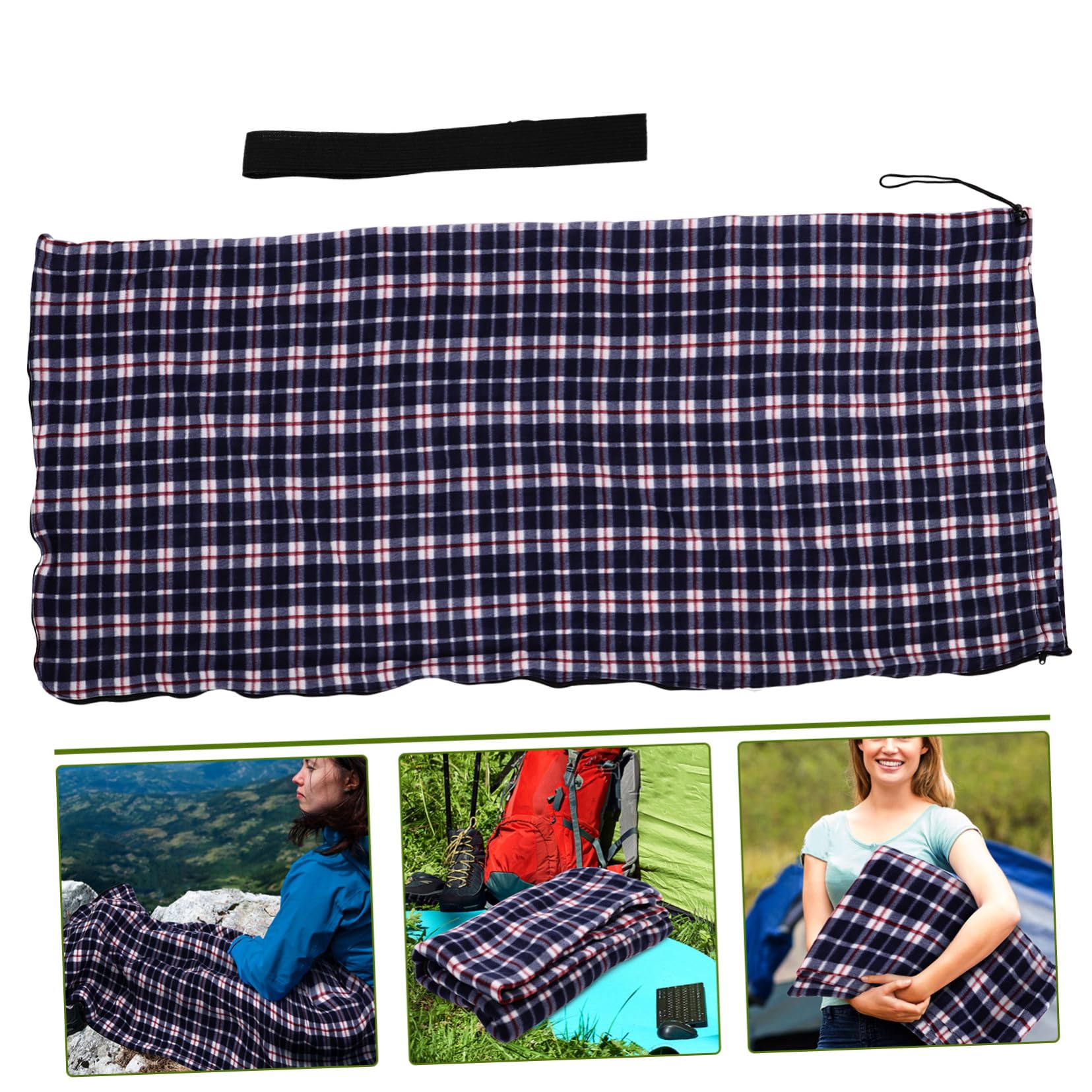 BESTonZON Outdoor Daunenschlafsack Leicht Kompakt Fleece Inlett aus 180x75cm Faltbar Tragbar Camping und Reiseschlafsack für Erwachsene Innen und Außeneinsatz Beim Wandern Picknick