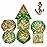 UDIXI 7 Die Polyhedral Dice Set D&D with Anchor Inclusion, Sequins DND Dice for RPG and Other Tabletop Games