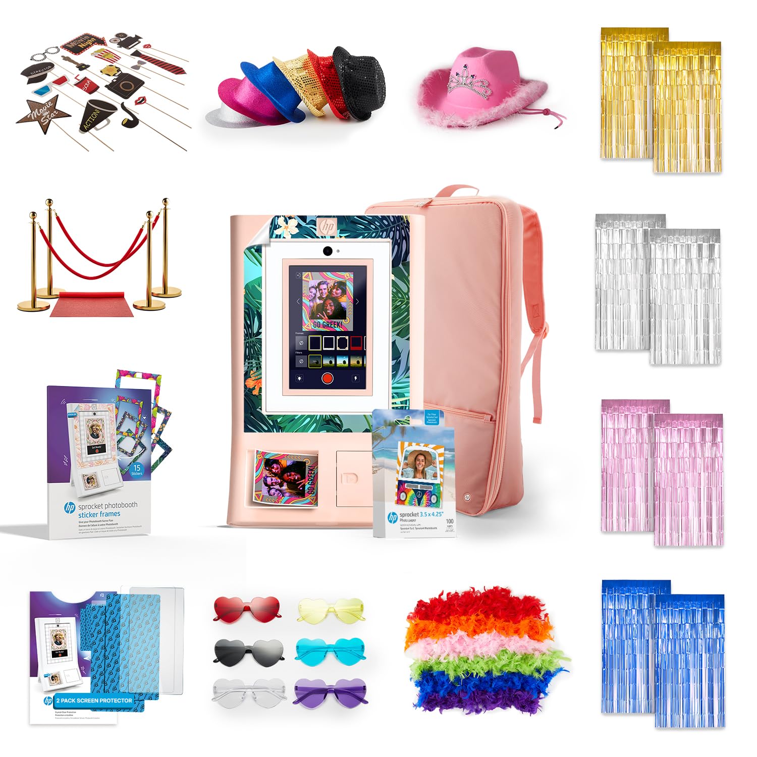 Amazon.com : HP Sprocket Photo Booth Machine Instant Color Photo