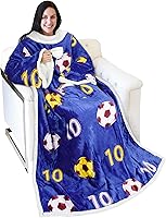 Vista 28 de Catalonia Manta Sherpa Vestible con Estampado de Gatos y Perros con Mangas y Brazos, Cómoda Manta Envolvente de TV con Mangas, Manta Grande