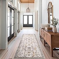 Vista 44 de Alfombras antideslizantes de 2.6 x 8 pies de befbee, alfombras resistentes a las manchas para pasillos, cocina y entrada, alfombras lavables