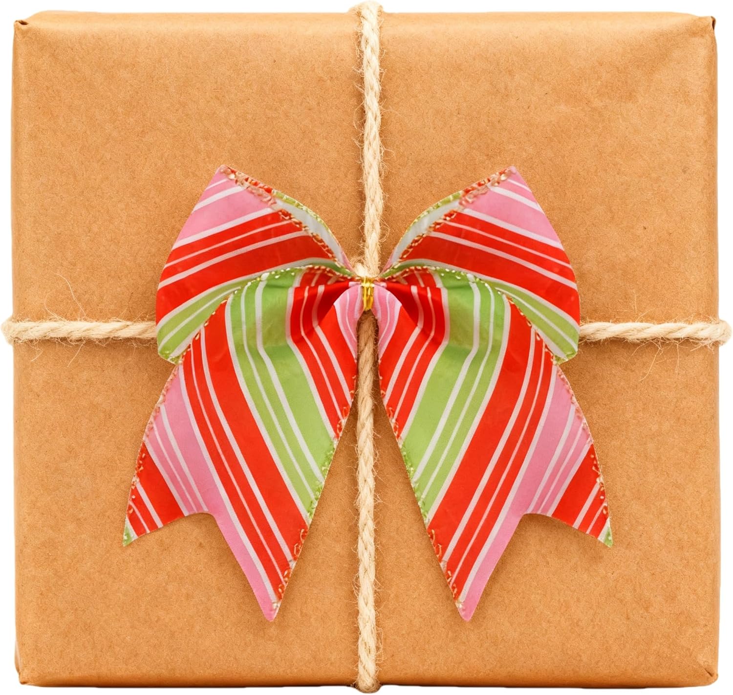 12 Pcs Christmas Bows 6 Inch Pink Red Green Candy Cane Lollipop Ribbon Bows for Xmas New Year Party Holiday Home Decor (Pink, Striped) - Image 6