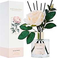 Vista 25 de Cocorina Juego de Difusor de Varillas, Difusor de Varillas de Flores Cachemira Vainilla, Difusor Aromático con Varillas Aceite Esencial de Fragancia