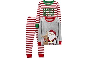 Christmas-Themed Snug-Fit Kids' Pajamas