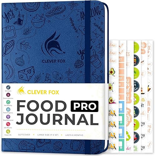 Miniatura 7 de Clever Fox - Agenda o diario Food Journal Pro para planificar dieta y comidas para hombre o mujer, planificador de bienestar, diario de pérdida de
