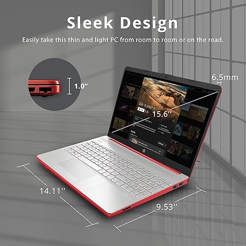 Miniatura 8 de HP Laptop HD de 15.6 pulgadas, Intel Pentium Silver N5030, 16 GB de RAM, SSD PCIe de 256 GB, gráficos Intel UHD, cámara web HD, Numpad, Wi-Fi 5,