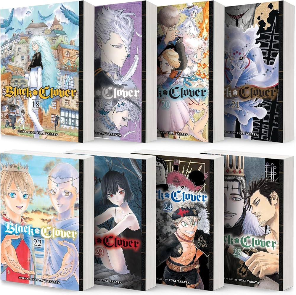 Black Clover Manga Set, Vol. 18-25: Yuki Tabata