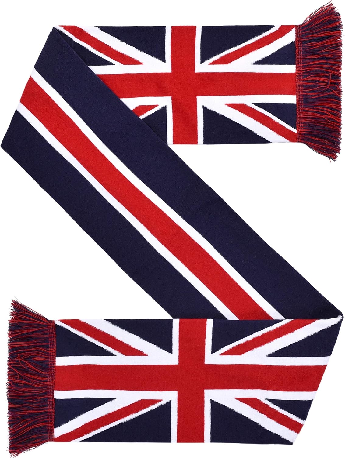 Euroscarves Union Jack UK United Kingdom Flag HD Knit Scarf