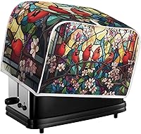 Vista 127 de Marbling Butterfly Print 2 Slice Toaster Dust Cover, Kitchen Small Appliance, Anti Dust and Fingerprint Bread Machine Cover