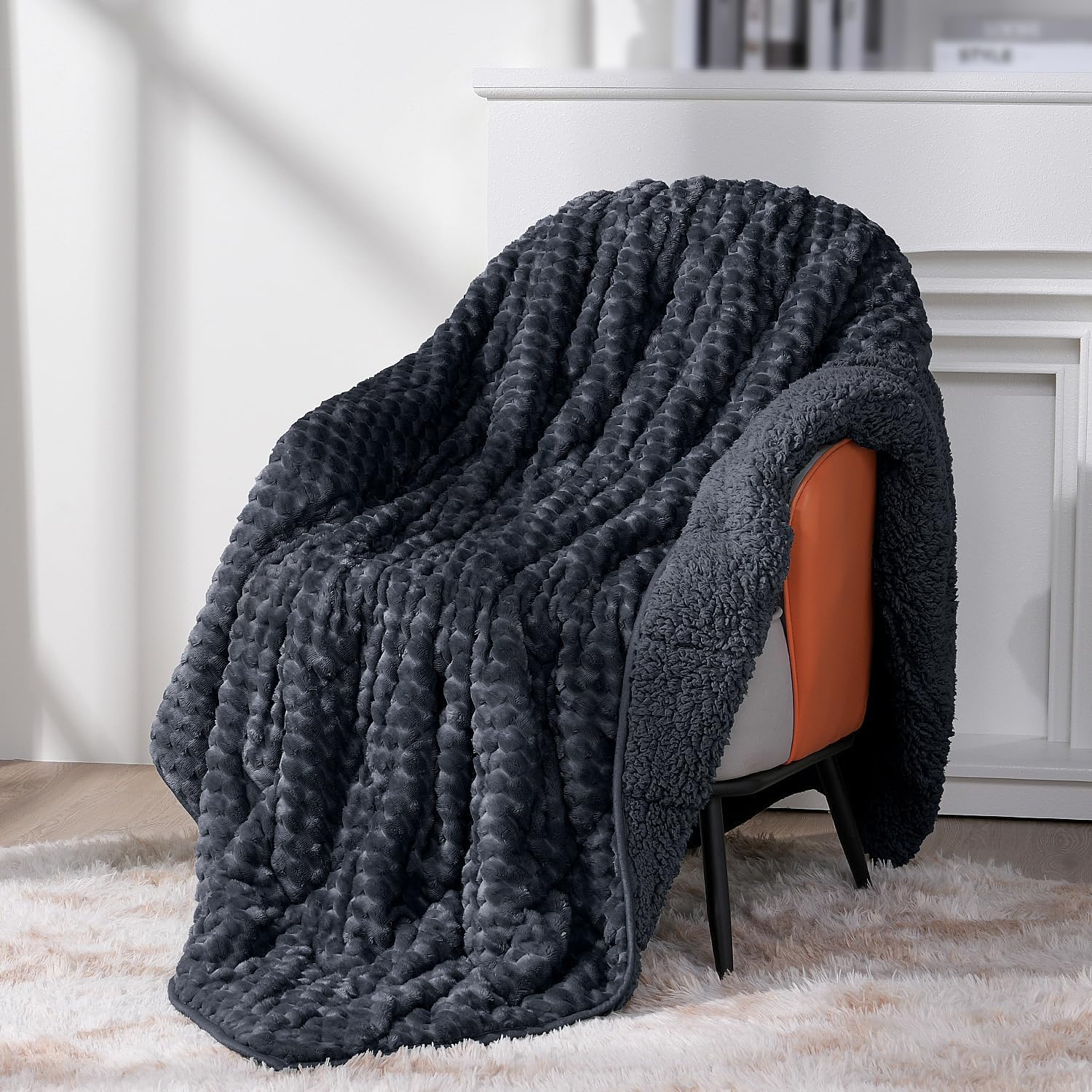 Topblan Turtle Shell Weighted Blanket Dark Grey