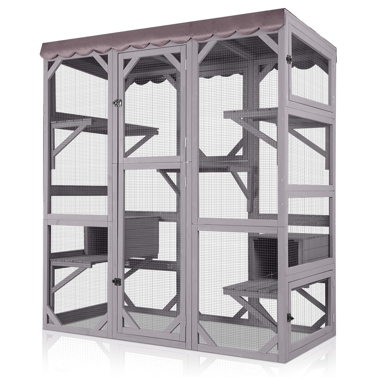 GUTINNEEN Cat House Outdoor Cat Enclosure