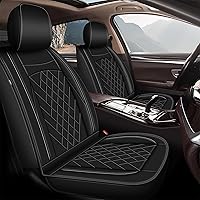 Vista 9 de Fundas de asiento para Kia Sportage 2009-2025 2026, juego completo de 5 asientos de cuero sintético para asientos de automóvil (negro y gris)