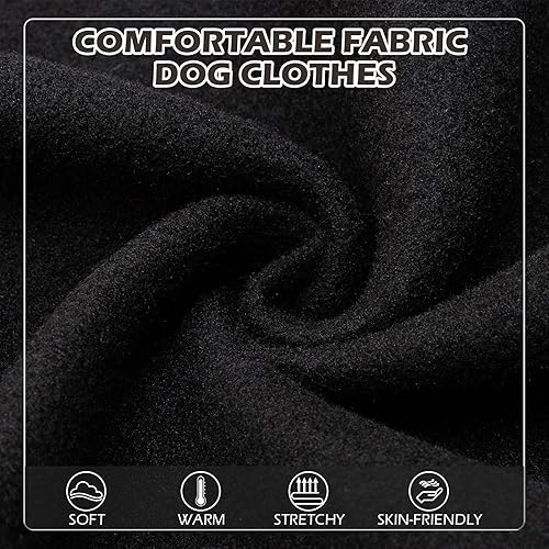 Miniatura 4 de EXPAWLORER Sudadera con capucha para perro, suave y cálida con agujero para correa, ropa de forro polar para invierno y otoño con estampado para