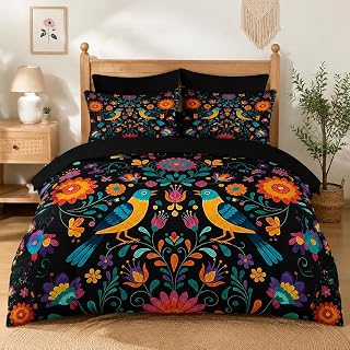Nesker colorful Mexican seven-piece comforter and sheet set
