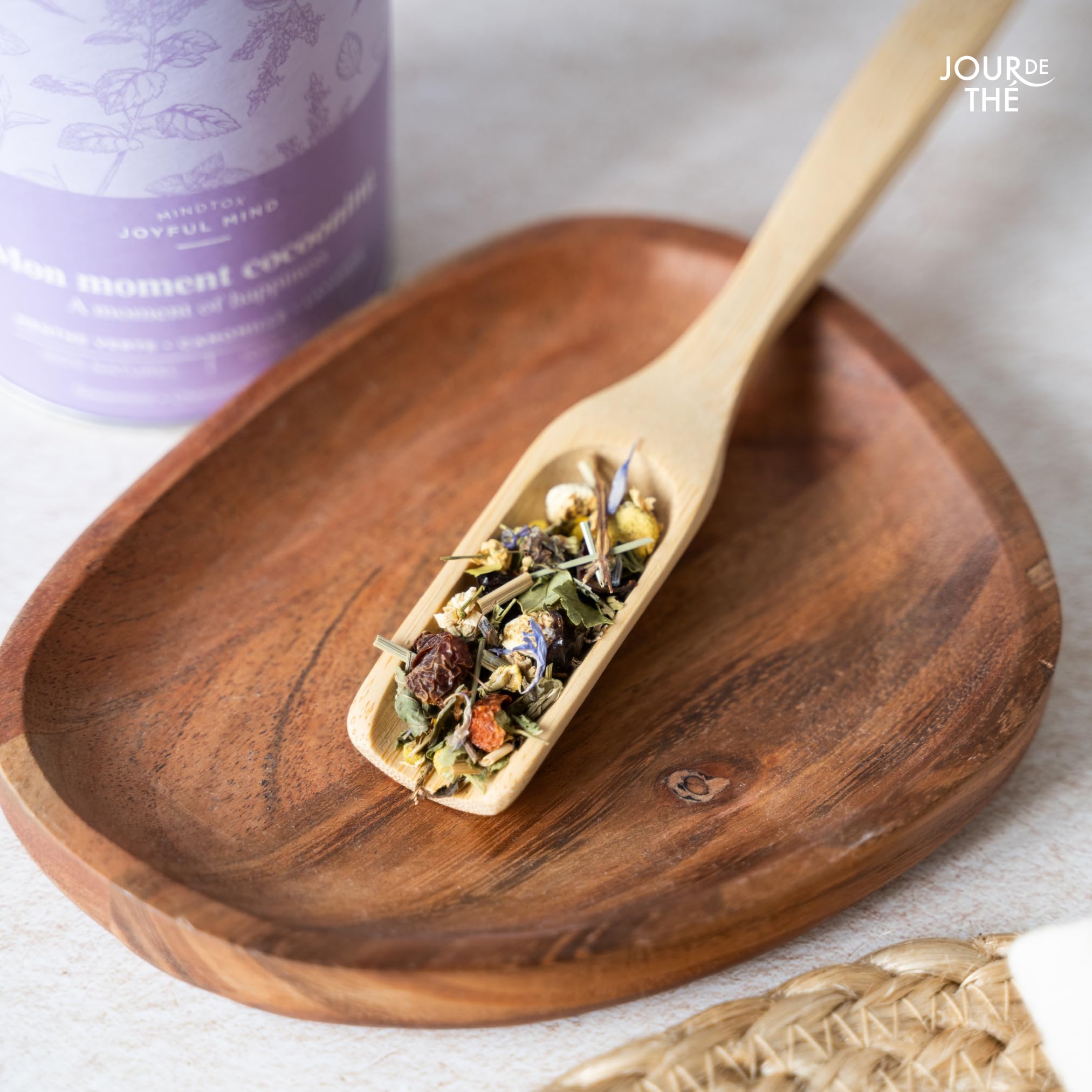 Juego de 2 cucharas de té de bambú | Cucharas dosificadoras de bambú prácticas y duraderas, ideales para té, café, matcha, especias y sal