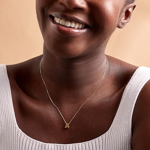 Miniatura 4 de Ross-Simons 14kt Yellow Gold Mini Initial Necklace