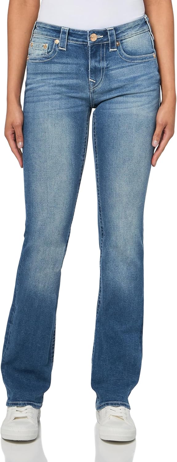 True Religion Women's Buddah PKT Billie MR Straight