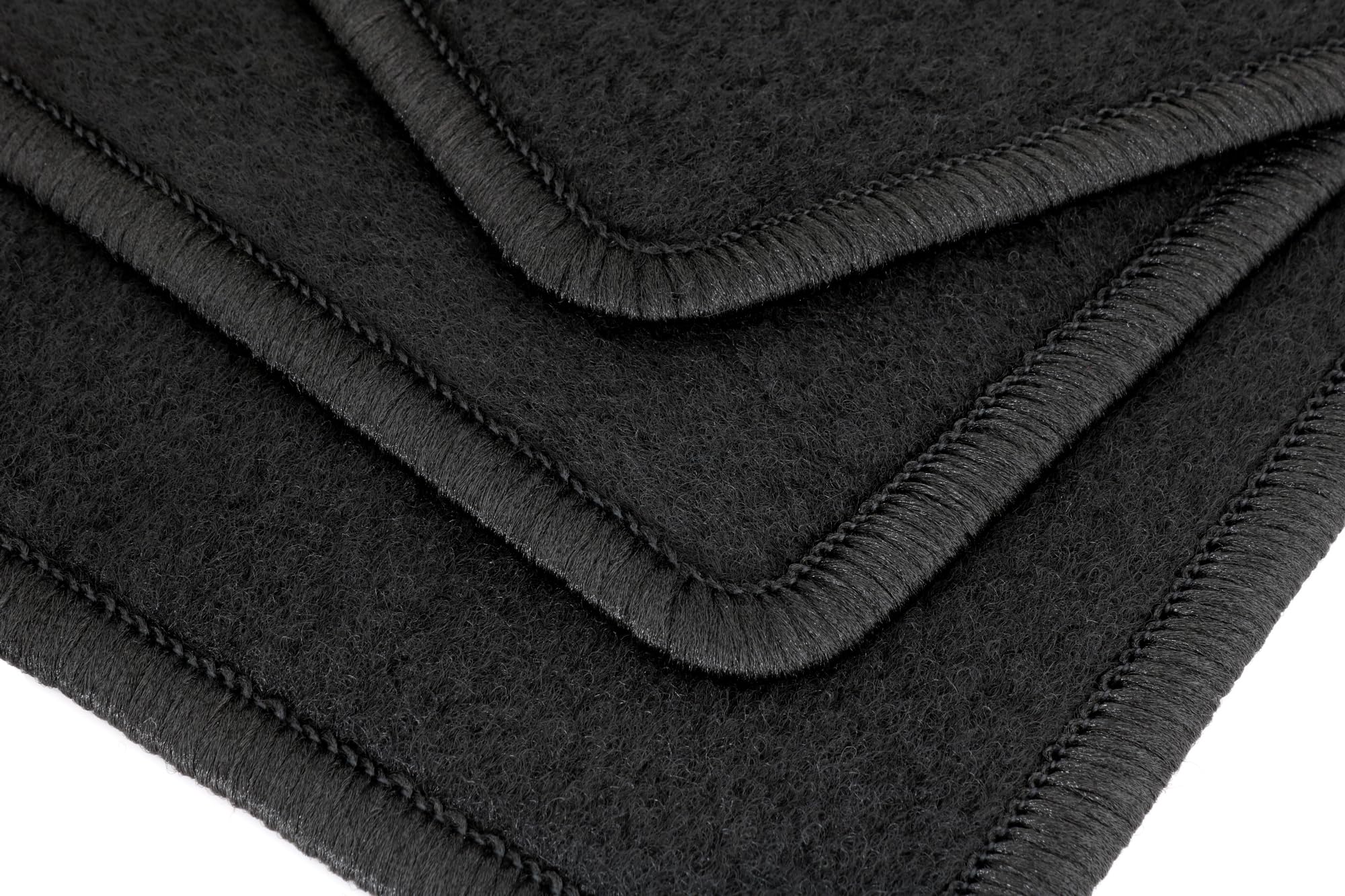 AD Tuning GmbH hg1717 Tapis de Coupe Tapis de Voiture Tapis de Sol Set Noir en Velours Carpet Floor Mats