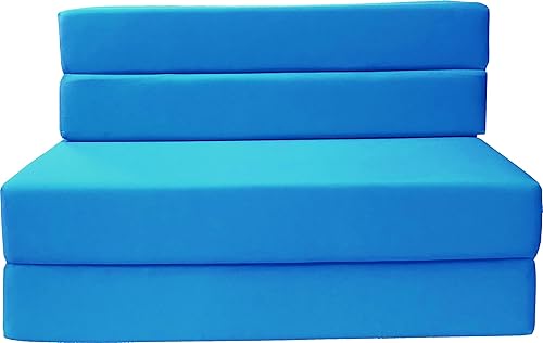 Miniatura 27 de D&D Futon Furniture Colchón plegable de espuma, sofá cama, camas de invitados (tamaño matrimonial, morado) Púrpura,Negro -,Marrón,Borgoña,Gris,Verde