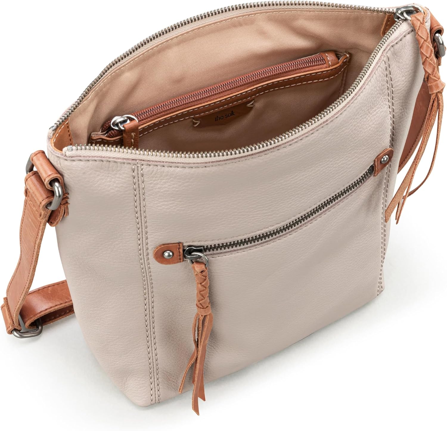 The Sak Ashland Crossbody Purse - Women's Leather Handbag For Everyday & Travel - Cross Body With Adjustable Shoulder Strap - Image 4