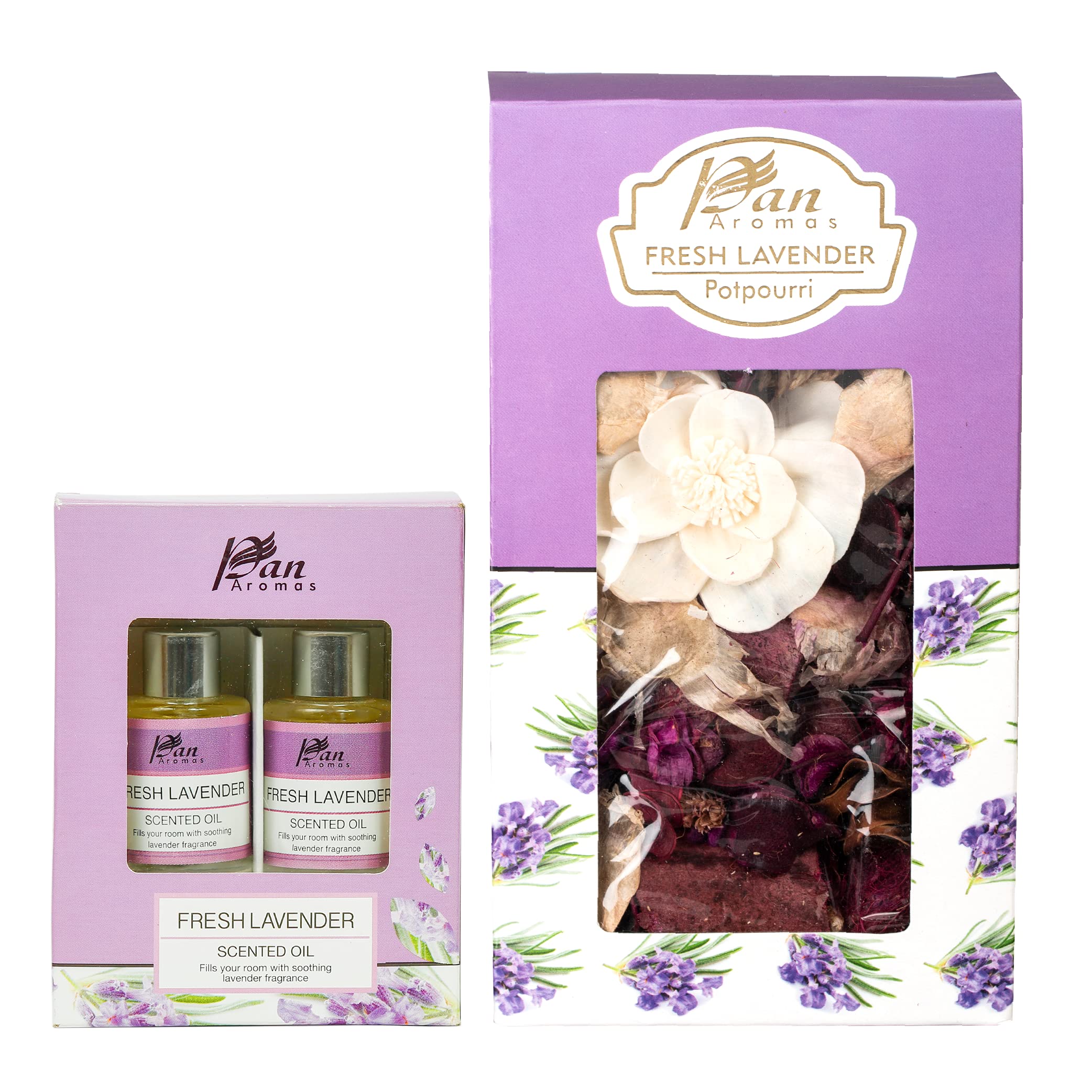 Pan AromasPotpourri & Fragrance Oil Combo - Fresh Lavender