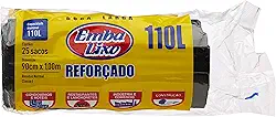 Saco Lixo Embalixo Profissional Boca Larga Reforçado 110Litros