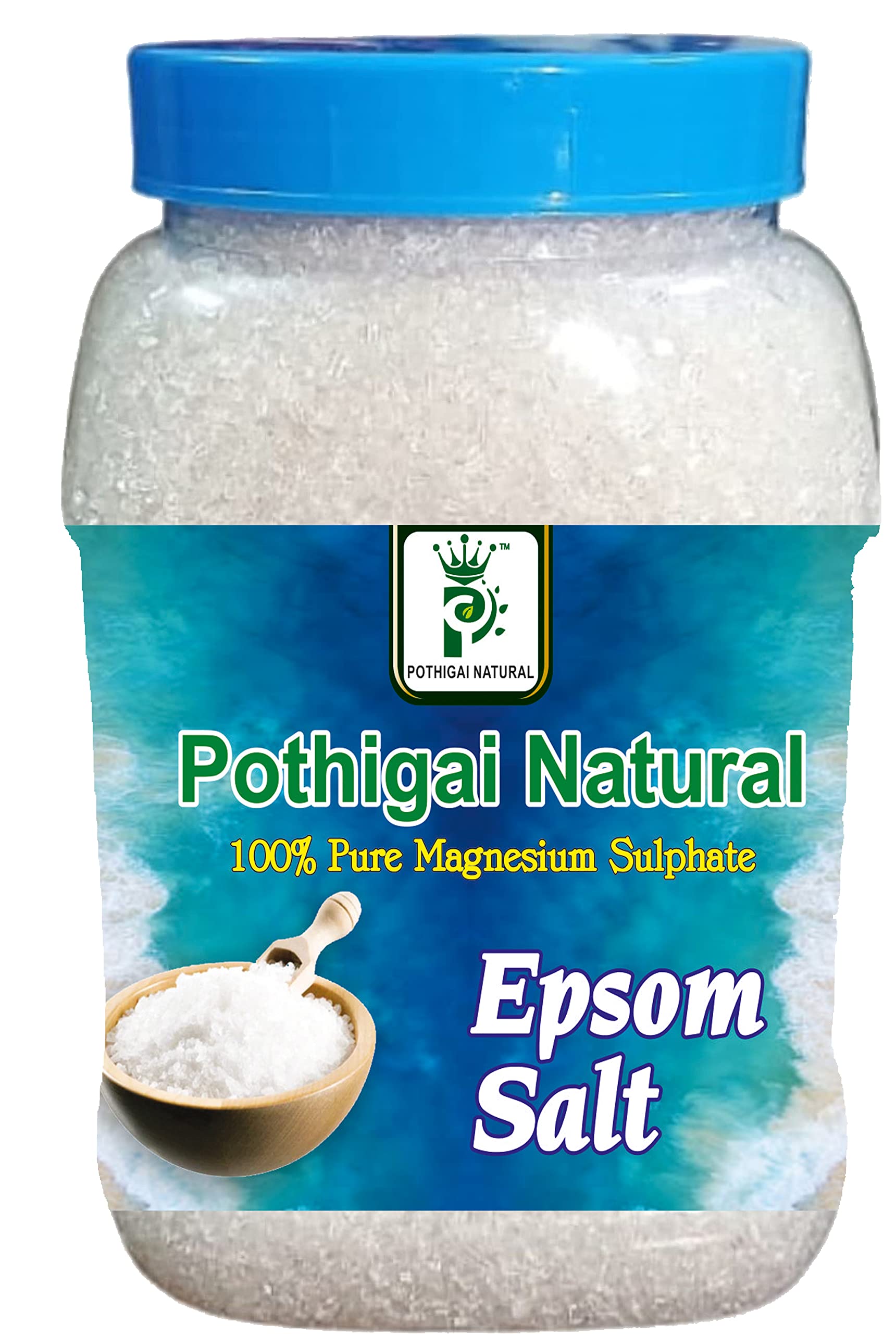 Pothigai Natural Epsom Salt For Bath, Muscle Relief, Relieves Aches, Foot Soak, Refreshing Body & Plants (1kg)(pack of 1)-image-43
