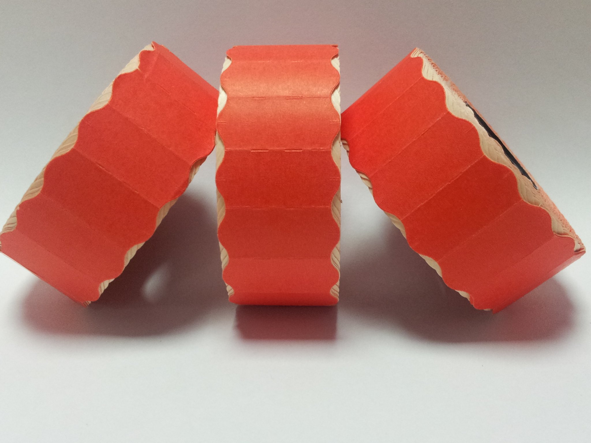 CT4 26mm x 12mm Price Gun Labels - Red Peelable - 10 Rolls / 15,000 Labels