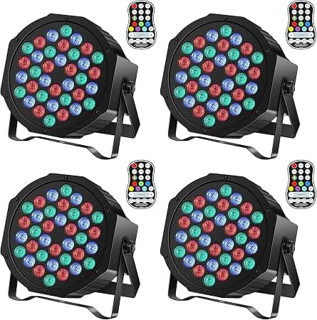 Amazon.com: Rockville MINI IR4 White RGBWA+UV Rechargeable DJ