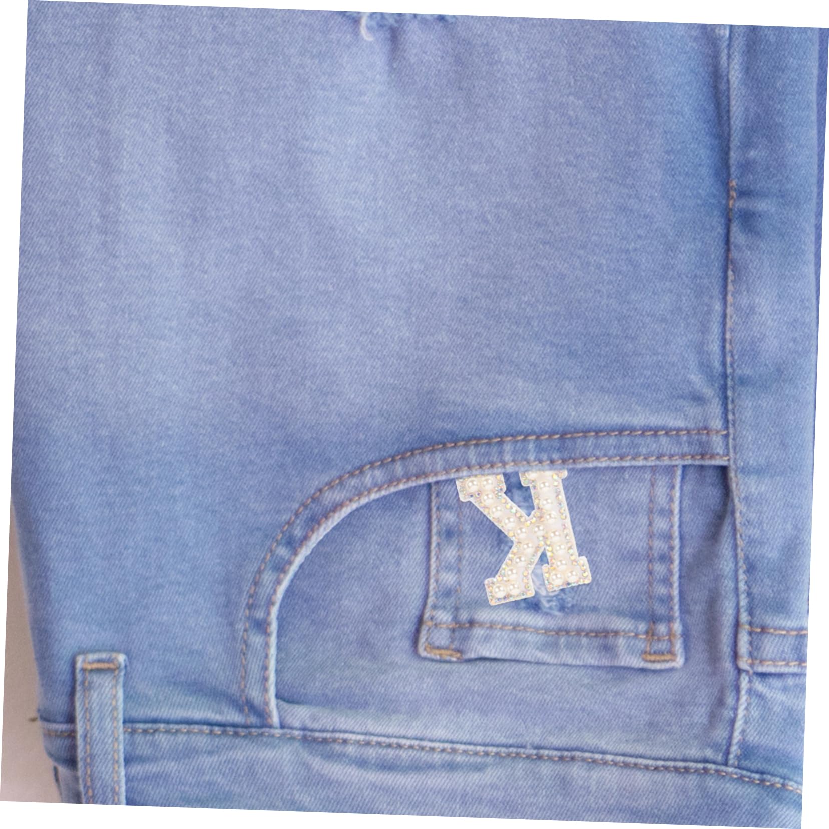 OSALADI Patches Lettres Thermocollants Avec Strass Pour Vêtements Accessoires De Mode Diy Décoration Pour Sacs Chapeaux Et Chaussures