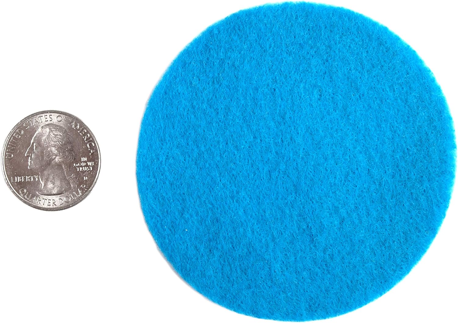 Playfully Ever After Neon Blue Craft Felt Circles (3 Inch - 30pc)