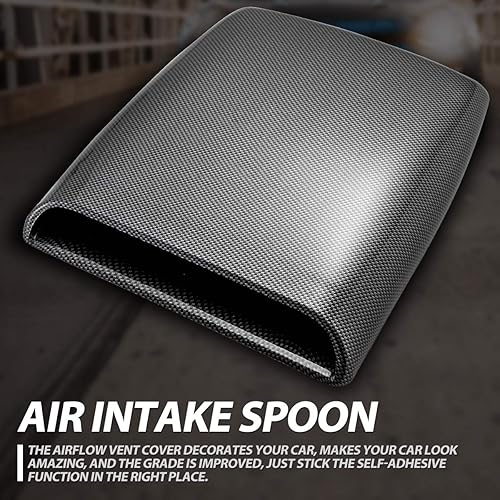 Miniatura 9 de KaTur Universal Coche Decorativo Flujo De Aire De La Capilla De Admisión Cucharada Ventilación Turbo Capó