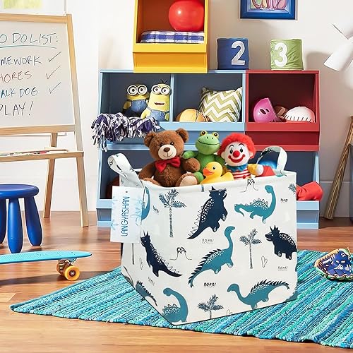 Miniatura 5 de Cajas de almacenamiento cuadradas e impermeables de lona para la ropa suciael cuarto de los niños, cajas para estantes, cestas de regalo,