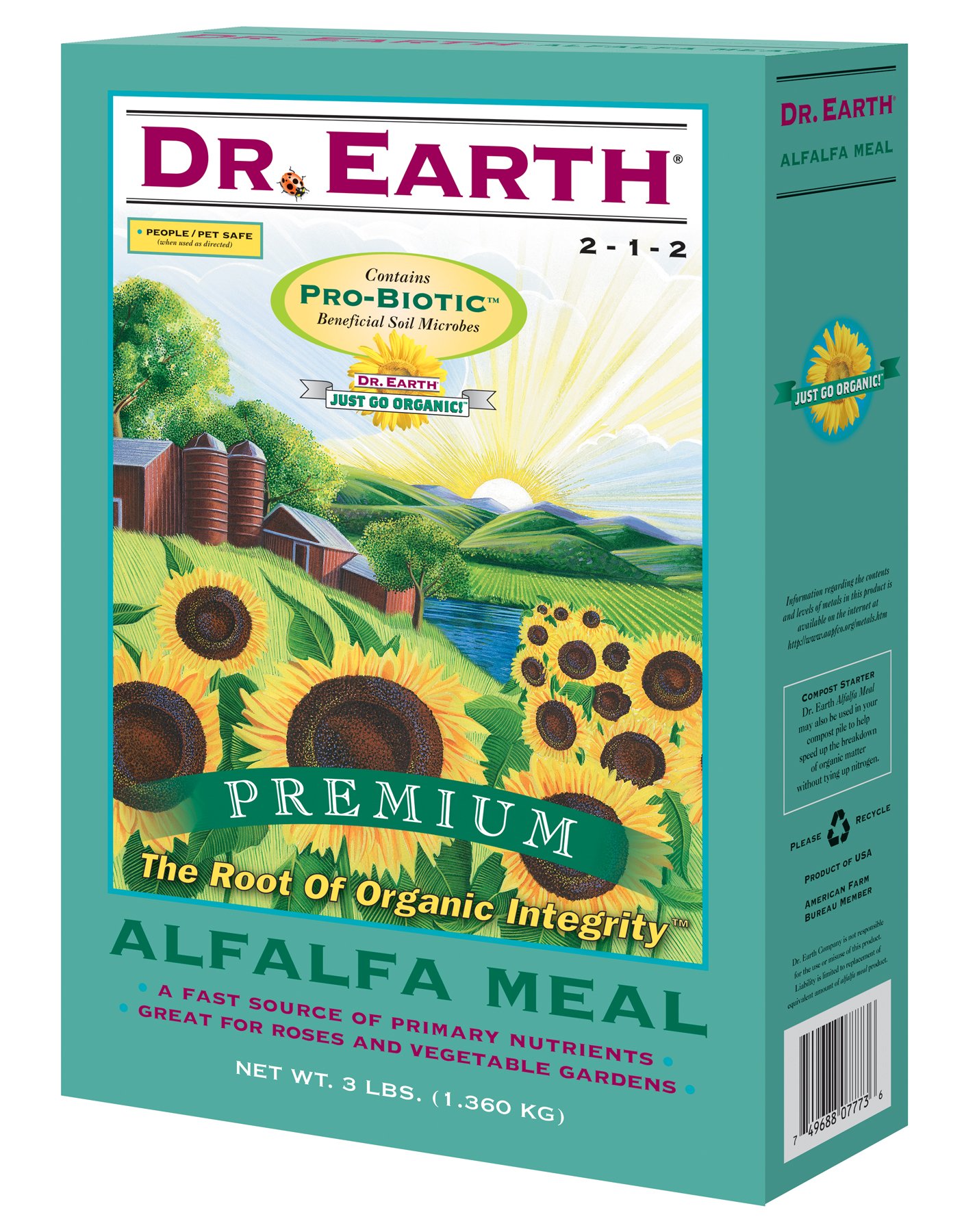 Dr. Earth Pure & Natural Organic Alfalfa Meal Plant Food 3 lb.
