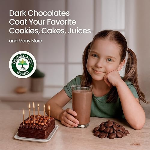 Miniatura 8 de Good Balance Health - Obleas de chocolate oscuro, semidulce, sin lácteos, sin soja, chocolate derretido para postres, hornear, fondue, inmersión,