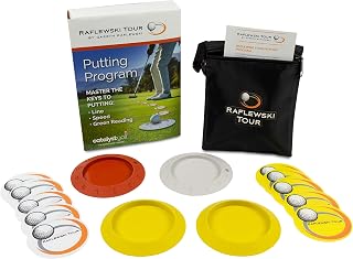 Putting Kit with Speed Zone Putting Discs & Putting Dots by Tour Player Coach Gareth Raflewski Includes Drills & Tips Used with Tour Players