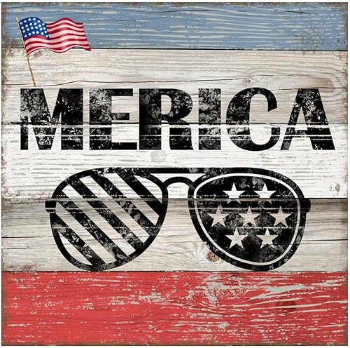 Calcomanías de pared de Mérica, Día de la Independencia, bricolaje, Día de los Caídos patrióticos, calcomanías de vinilo para mural con citas para