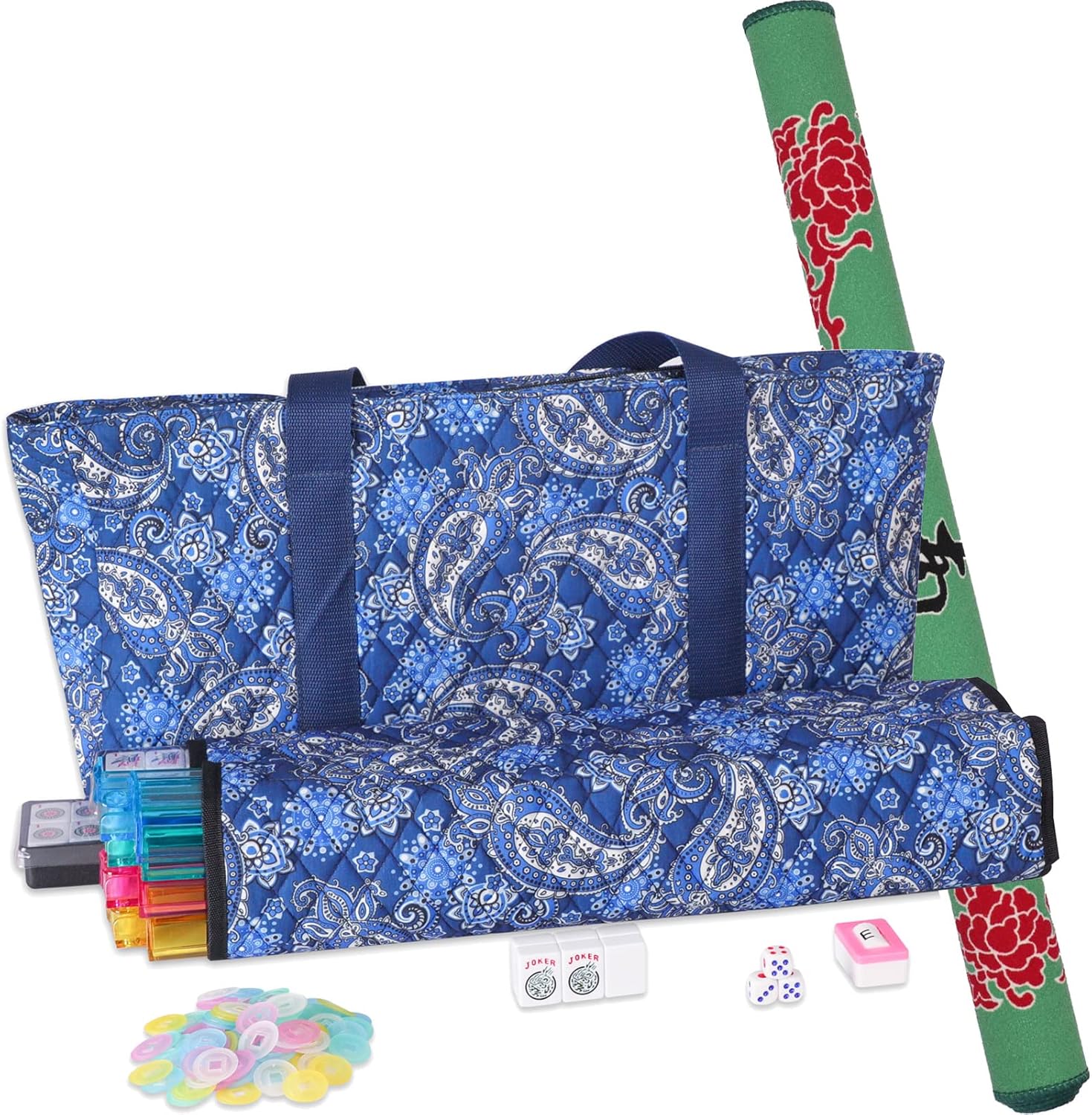 GUSTARIA American Mahjong Game Set,166 Premium White Tiles