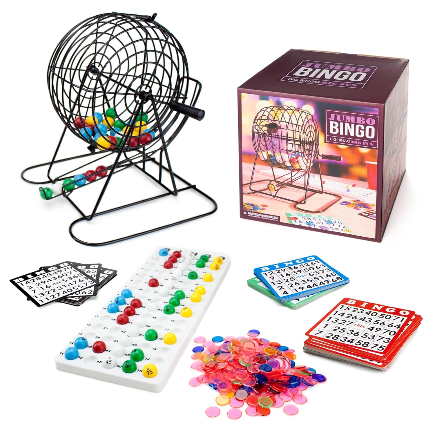 Buy Royal Bingo Supplies Jumbo Bingo Game with 100 Bingo Cards, 500