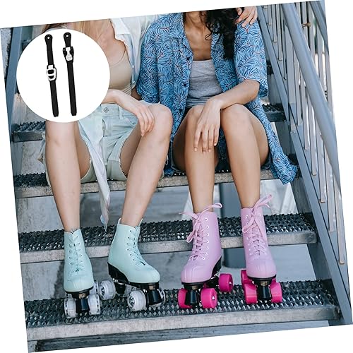 Miniatura 4 de VANZACK 2 correas de patinaje para niñas y niños, accesorios para niñas, correa de patinaje, zapatos de patinaje de energía, ajustables, patines de