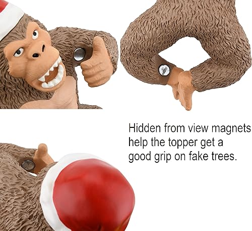 Miniatura 5 de Tree Buddees King Kong Climbing The Tree - Decoración para árbol de Navidad, grande, 10 pulgadas